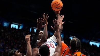 No. 23 Kansas pounds Oklahoma State 96-64 to end 2-game skid