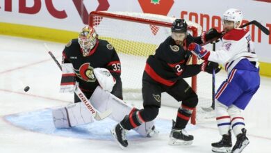 Brendan Gallagher has a goal and an assist in the Canadiens’ 5-2 victory over the Senators