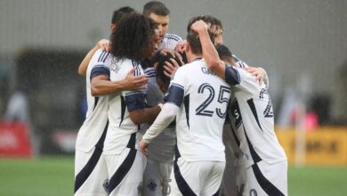 Whitecaps rout Timbers 4-1 in rainy season opener