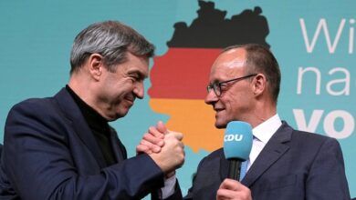 Conservatives win German election while far-right party surges to second place