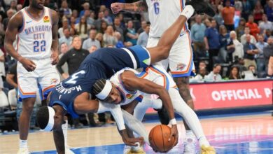 McDaniels scores 27, and Timberwolves rally from 25-point deficit to beat Thunder 131-128 in OT