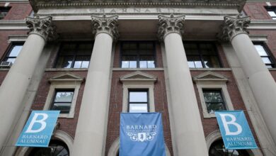 Pro-Palestinian protesters force their way into Barnard College building, injuring an employee