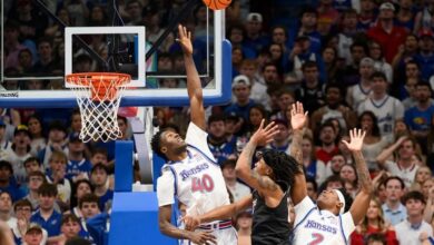 No. 10 Texas Tech beats Kansas 78-73 for 2nd Allen Fieldhouse victory in school’s history