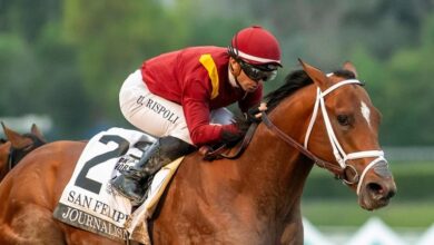 Journalism beats odds-on favorite Barnes to win San Felipe on road to Kentucky Derby