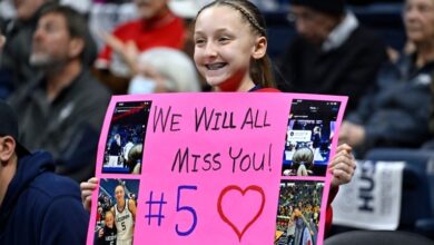 Paige Bueckers stars in final regular-season game as No. 5 UConn rolls past Marquette 92-57