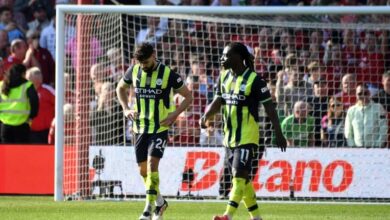 Nottingham Forest beats ailing Man City 1-0 to strengthen chances of Champions League qualification