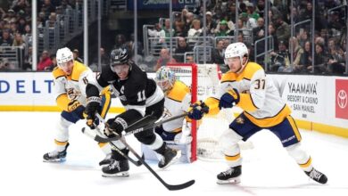 Quinton Byfield scores in OT, Kings beat Predators 1-0 for 5th straight victory