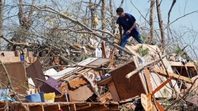 Severe weather moves east after tornadoes, winds and wildfires killed at least 39 people