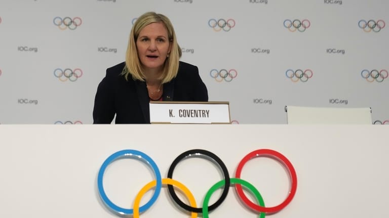 Newly elected IOC President Kirsty Coventry celebrated on return home to Zimbabwe