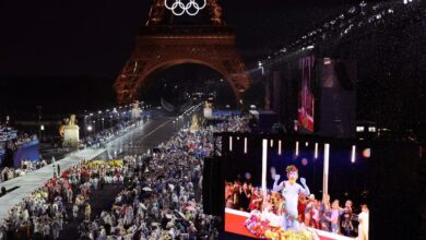 Paris 2024 Olympic torches and Dionysus crown from Seine opening ceremony up for auction
