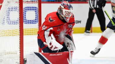 Capitals goalie Logan Thompson is expected to miss at least a couple of games with injury