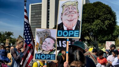 ‘Hands Off!’ protests against Trump and Musk are planned across the US