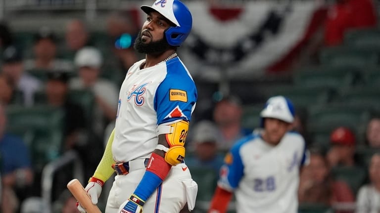 Mervis hits two home runs as Marlins down Braves 4-0