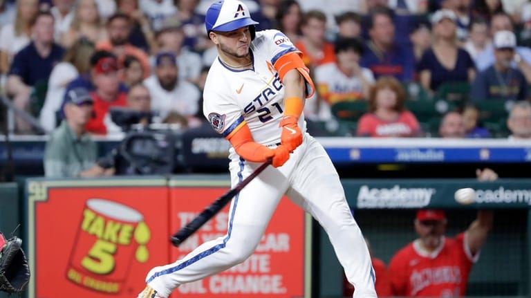 Díaz’s first career grand slam helps Houston Astros to 14-3 rout of Los Angeles Angels Díaz’s first career grand slam helps Houston Astros to 14-3 rout of Los Angeles Angels