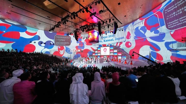 Japanese leader says he hopes Osaka expo will help reunite a divided world Japanese leader says he hopes Osaka expo will help reunite a divided world